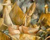 乔治 勃拉克 : Harbor in Normandy